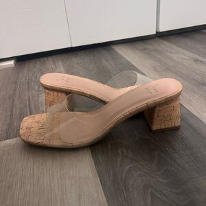 Transparent Block Heel Sandals